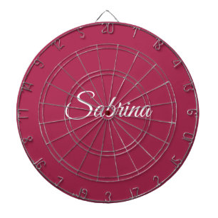 Diana Monograma minimalista rosa cereza