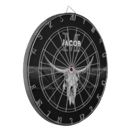 Diana Monograma Rústico Occidental De Cráneo Negro Y Bla