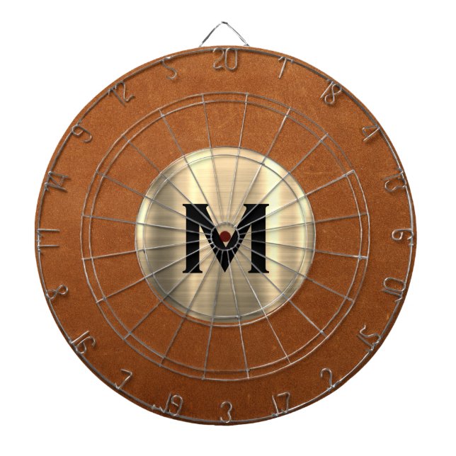 Diana Monograma simple de oro de cuero de acero inoxidab (Frente)