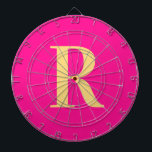 Diana Monograma simple moderno rosa caliente<br><div class="desc">Se trata de un diseño monográfico sencillo, moderno y personalizado. Este elegante diseño combina el rosa cálido con la tipografía elegante. Es perfecto para un regalo personalizado o ideal como un accesorio de una sala de juegos para ti. Simplemente agregue su letra inicial tecleándola en el cuadro de texto personalizar....</div>