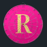 Diana Monograma simple moderno rosa caliente<br><div class="desc">Se trata de un diseño monográfico sencillo, moderno y personalizado. Este elegante diseño combina el rosa cálido con la tipografía elegante. Es perfecto para un regalo personalizado o ideal como un accesorio de una sala de juegos para ti. Simplemente agregue su letra inicial tecleándola en el cuadro de texto personalizar....</div>