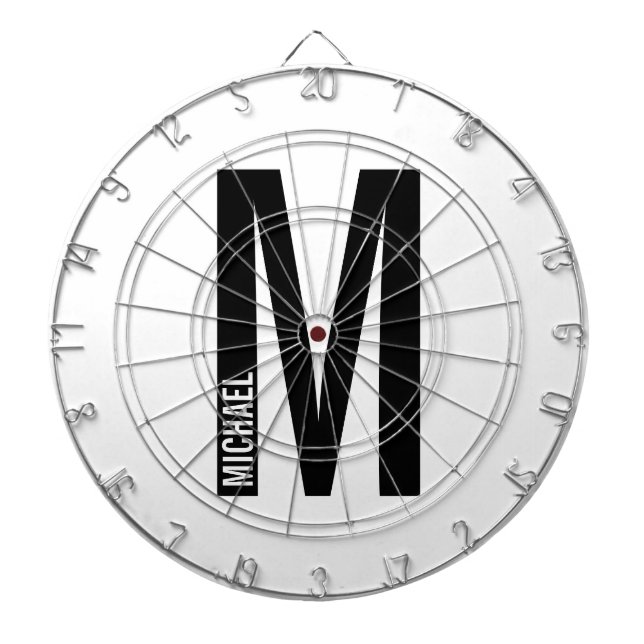 Diana Monograma y nombre negrita personalizado moderno (Frente)