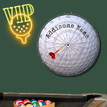 Diana Monogramo nombre bola de golf blanco Dart Board<br><div class="desc">Monogramado con el nombre de almohada blanca de bola de golf por Sandy Closs</div>