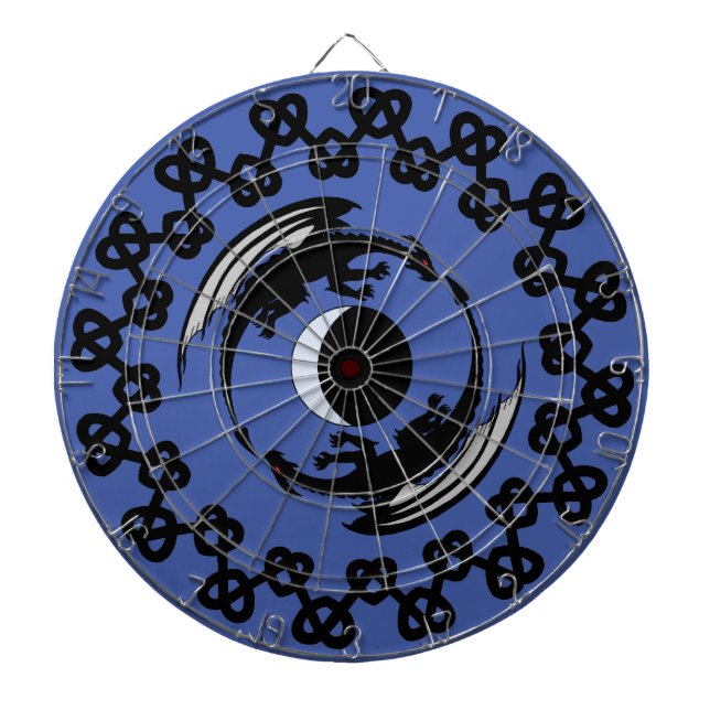 Diana Moon Dragons Fantasy Design Dartboard (Frente)