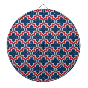 Diana Mosaicos marroquíes azules y rojos, Entramado, Cua