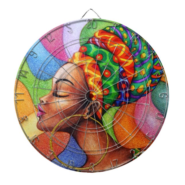Diana Mujer africana con tejidos tradicionales de cera (Frente)