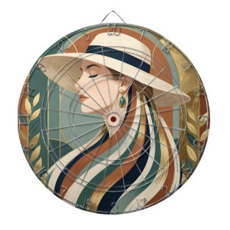 Diana Mujer con sombrero de sol art déco