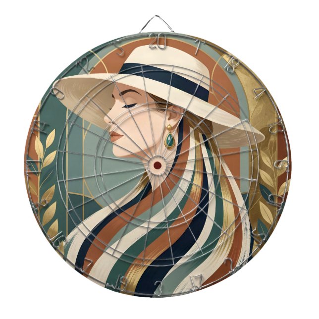 Diana Mujer con sombrero de sol art déco (Frente)