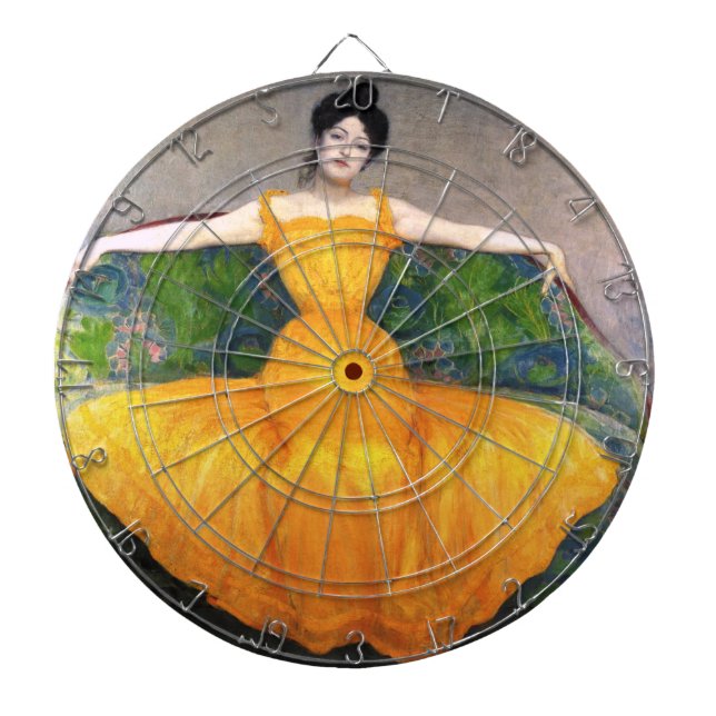 Diana Mujer con vestido amarillo (por Max Kurzweil) (Frente)