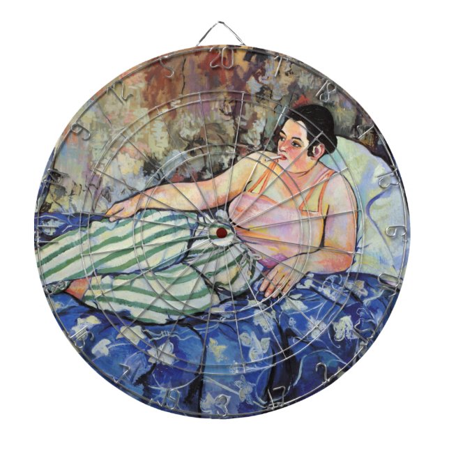 Diana Mujer en la habitación azul (por Suzanne Valadon) (Frente)