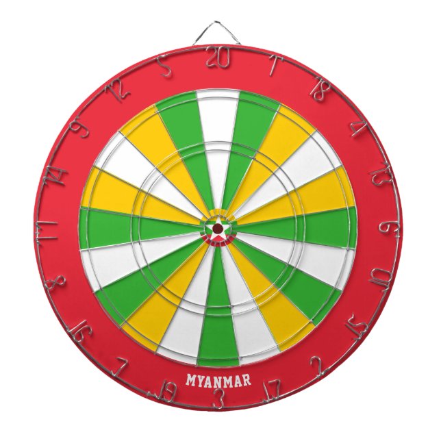 Diana Myanmar Flag Patriot's Bullseye (Frente)