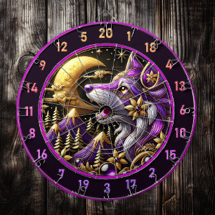 Diana Mystical Wolf Howling en plena Luna