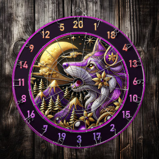 Diana Mystical Wolf Howling en plena Luna
