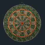 Diana Naranja del verde caqui del camuflaje<br><div class="desc">Este dartboard temático de la caza tiene un modelo verde y marrón del camo y sombras de alternancia del naranja. Esto es un gran tablero del juego para los outdoorsmen,  los cazadores y los hombres con las cuevas camuflaje-temáticas del hombre. ¡Vea más variaciones en nuestra tienda!</div>