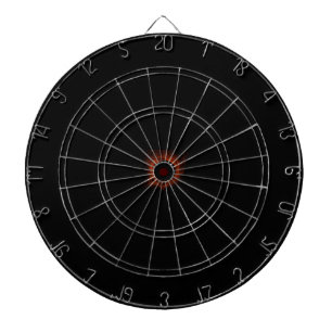 Diana Naranja Fiery Eclipse Black Hole Dart Board