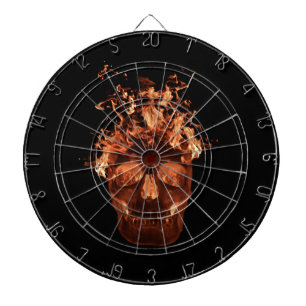 Diana Naranja Fire Skull Dart Board