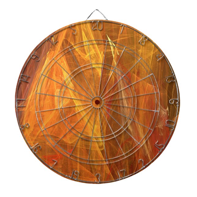 Diana Naranja Fractal Dart Board (Frente)