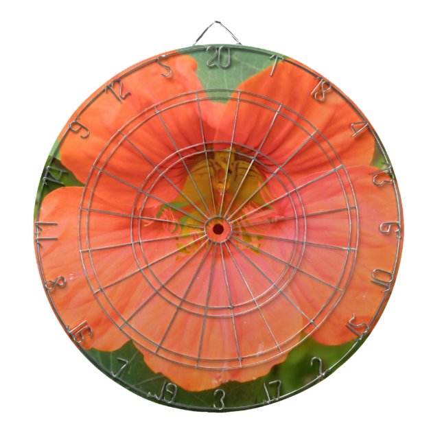 Diana Naranja Nasturtium Flower Dart Board (Frente)