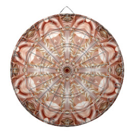 Diana Naranja Peach Floral Dartboard