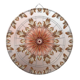 Diana Naranja Peach Floral Dartboard