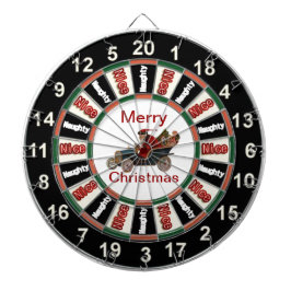 Diana Naughty O Nice Dart Board Santa