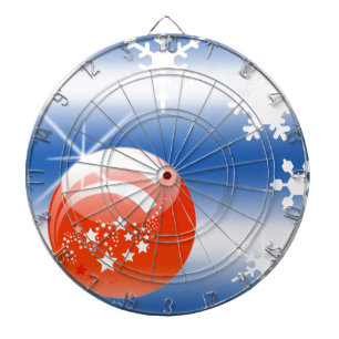 Diana Navidad bola de nieve azul blanco rojo