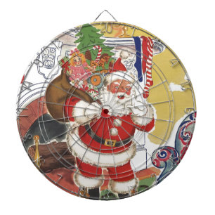 Diana Navidad Vintage, Alegre Santa Claus con Regalos