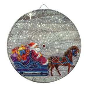 Diana Navidad Vintage, Santa Claus Trineo Abierto de Cab