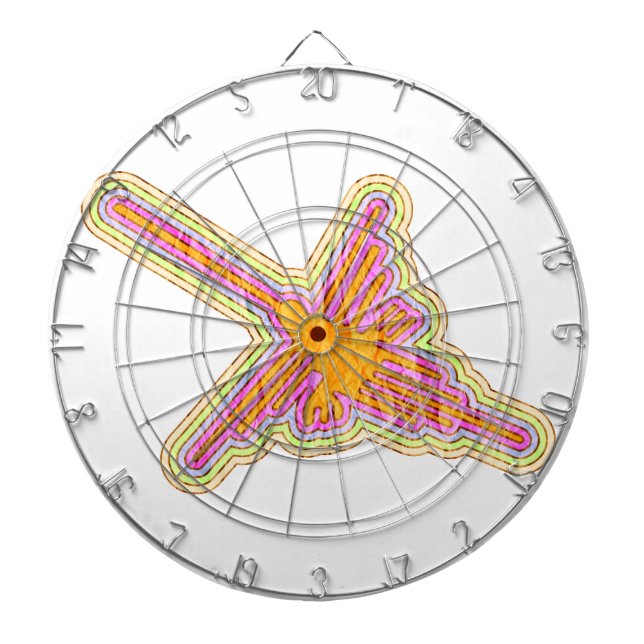 Diana Nazca Lines Hummingbird Con Efecto De Papel Arruga (Frente)