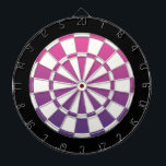 Diana Negro Púrpura Rosa Y Blanco<br><div class="desc">Púrpura Pink Black And White Dart Board</div>