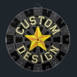 Diana Negro Y Carbón Gris, Estrella Amarilla Personaliza<br><div class="desc">Pizarra de color de fondo negro y carbón gris con diseño de estrella amarilla y tu propio texto Personalizado - Personaliza el texto superior e inferior a tu gusto!</div>