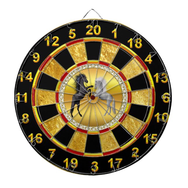 Diana Negro y un caballo blanco que pelean (Frente)