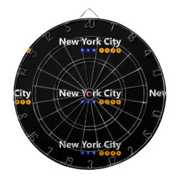 Diana New York City, New York Metalizado Cage Dartboard