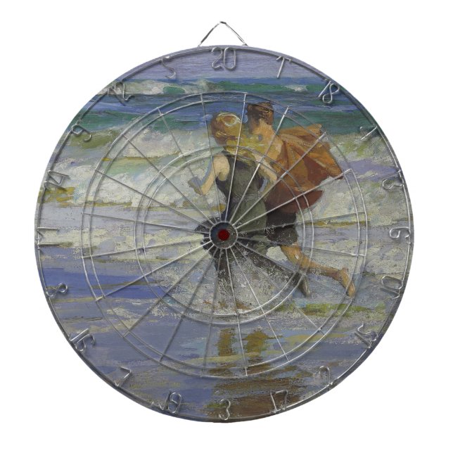 Diana Niños en la playa (por Edward Henry Potthast) (Frente)