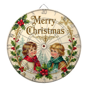 Diana Niños victorianos Feliz Navidad vintage
