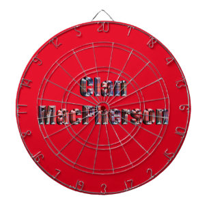 Diana Nombre de Clan Macpherson Tartan, Cartón Con Dardo