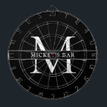 Diana Nombre de monograma personalizado<br><div class="desc">¡Esta alfombra de bar personalizada es un gran regalo para cualquiera en su vida! Guau a sus amigos y familiares con este diseño clásico y elegante que puede ser personalizado a su gusto.</div>