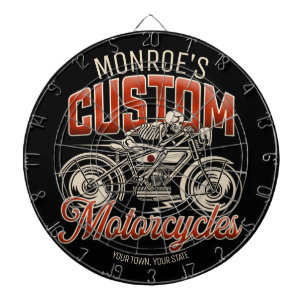 Diana NOMBRE personalizado Skeleton Motorcycle Shop