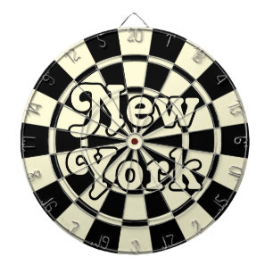Diana NUEVA YORK Retro Moderno Negro y Crema Claro