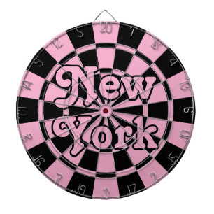 Diana NUEVA YORK retro moderno rosa y negro