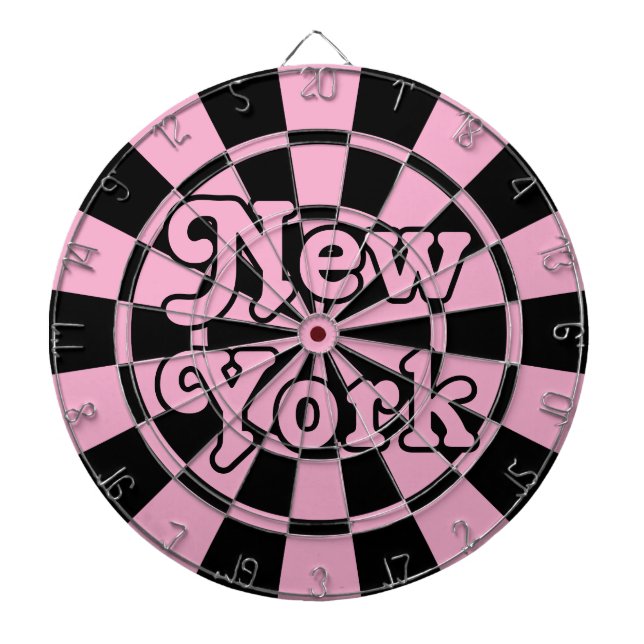 Diana NUEVA YORK retro moderno rosa y negro (Frente)