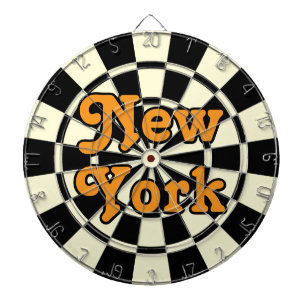 Diana NUEVA YORK Retro Moderno Texto Naranja sobre Negro