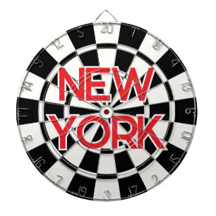 Diana NUEVA YORK Retro Moderno Texto Rojo sobre Blanco y