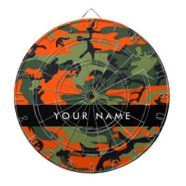 Diana Orange Camouflage Pattern, Your name, Personalize