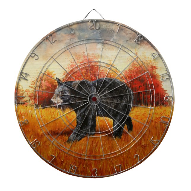 Diana Oso Negro en el bosque otoñal (Frente)