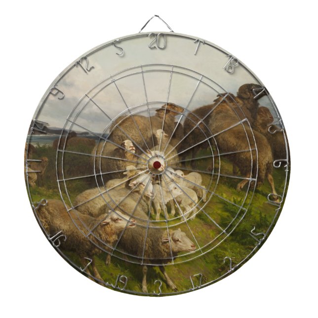 Diana Oveja en una pradera (por August Friedrich Schenck (Frente)