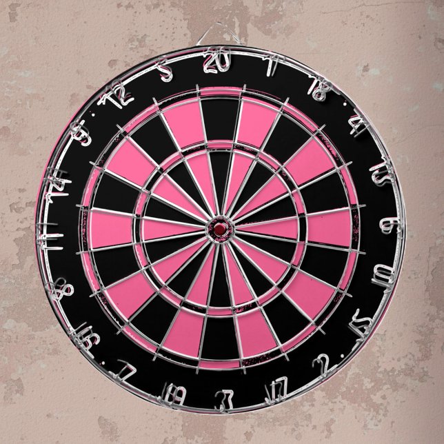 Diana Paneles de damas rosadas y negras (pink dartboard)