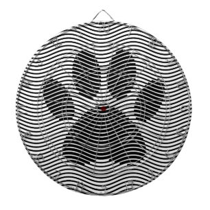 Diana Papas De Perro Impresión Sobre Ondas Negras Y Blan