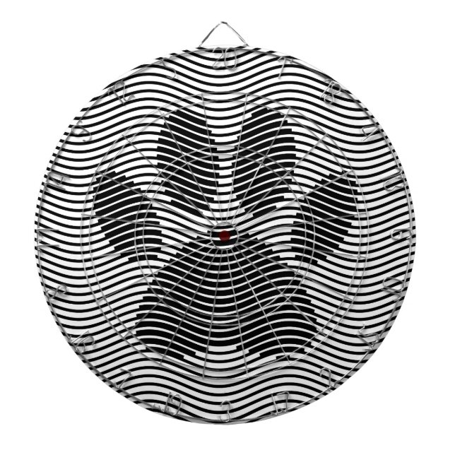 Diana Papas De Perro Impresión Sobre Ondas Negras Y Blan (Frente)