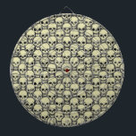 Diana Pared o'Skulls<br><div class="desc">Un patrón de cráneo sin fisuras de mi pluma original y mi ilustracion de tinta. Un poco honesto,  una gran diversión.</div>